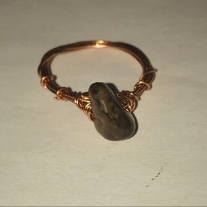 Tigers Eye (Copper band) Ring